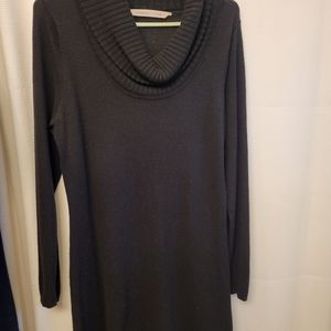 Athleta black turtleneck knit dress